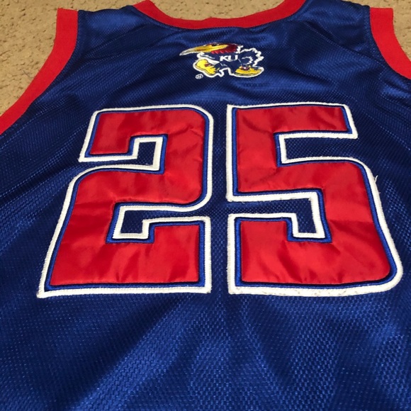 NCAA Kansas Jayhawks #25 Color Blue Size Large - Picture 6 of 7